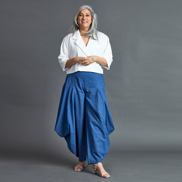 GORO Pants - Dark Blue chambray cotton