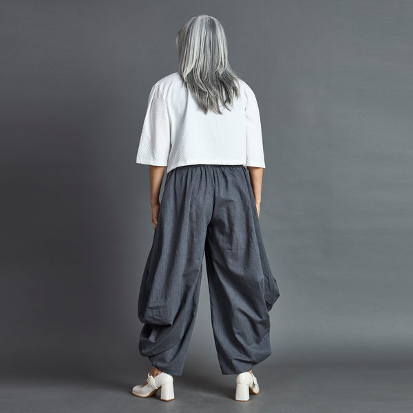 GORO Pants - Dark Grey chambray cotton (LAST PIECES)