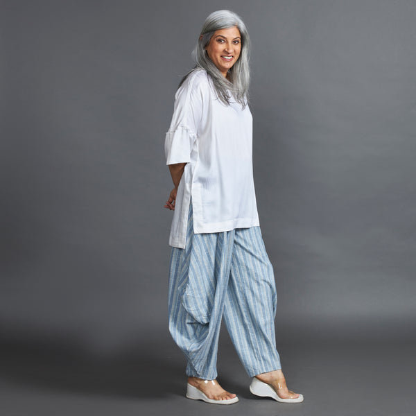 GORO Pants - Powder Blue with White stripes (LAST PIECE)