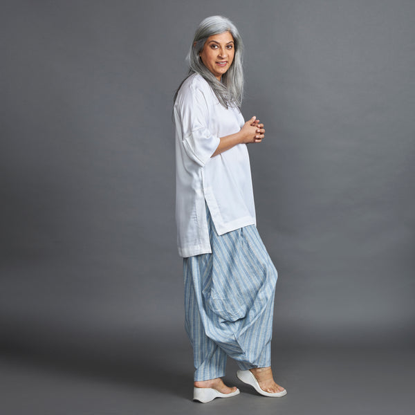 GORO Pants - Powder Blue with White stripes (LAST PIECE)