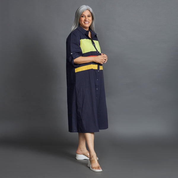 KATIE Band Dress - Navy Blue (LAST PIECES)