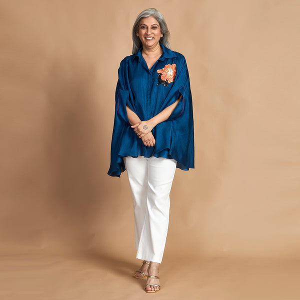 LELA Butterfly Shirt - Blue