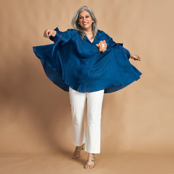 LELA Butterfly Shirt - Blue