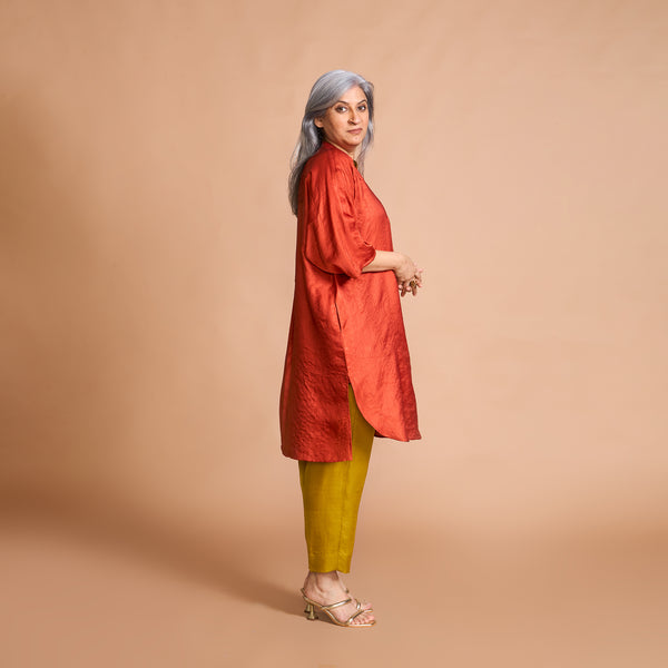 NEELAM Kaftan Set - Burnt Orange