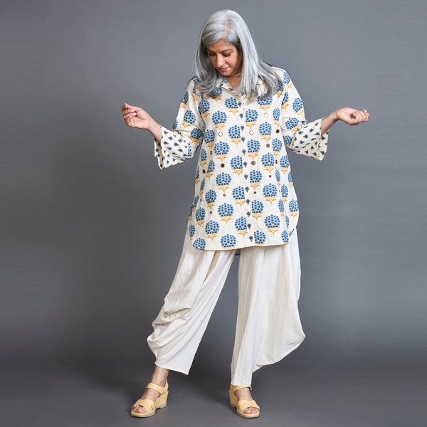 SVARA GORO Set - Blue Ecru Print