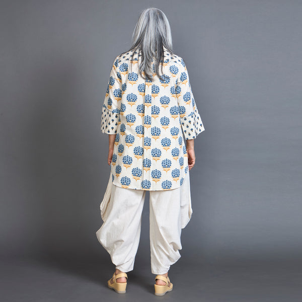 SVARA GORO Set - Blue Ecru Print