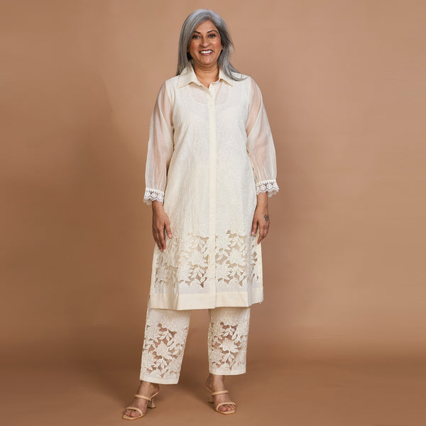 SOMA Cutwork Tunic Set