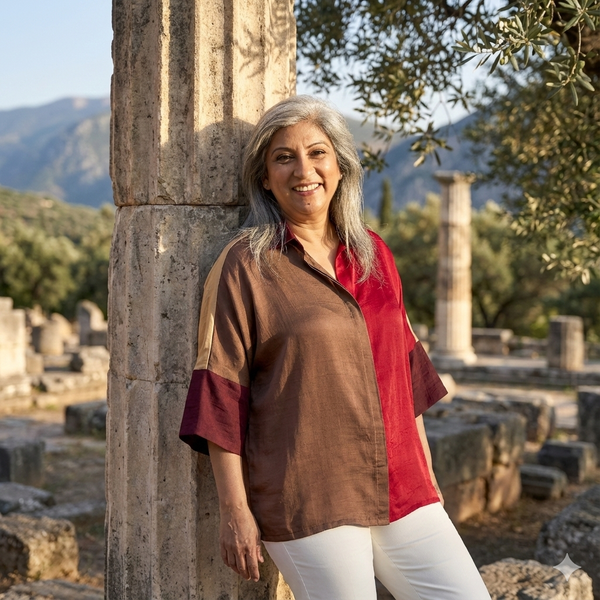 GIN Oversize Shirt - Red & Burgundy (PROMO)