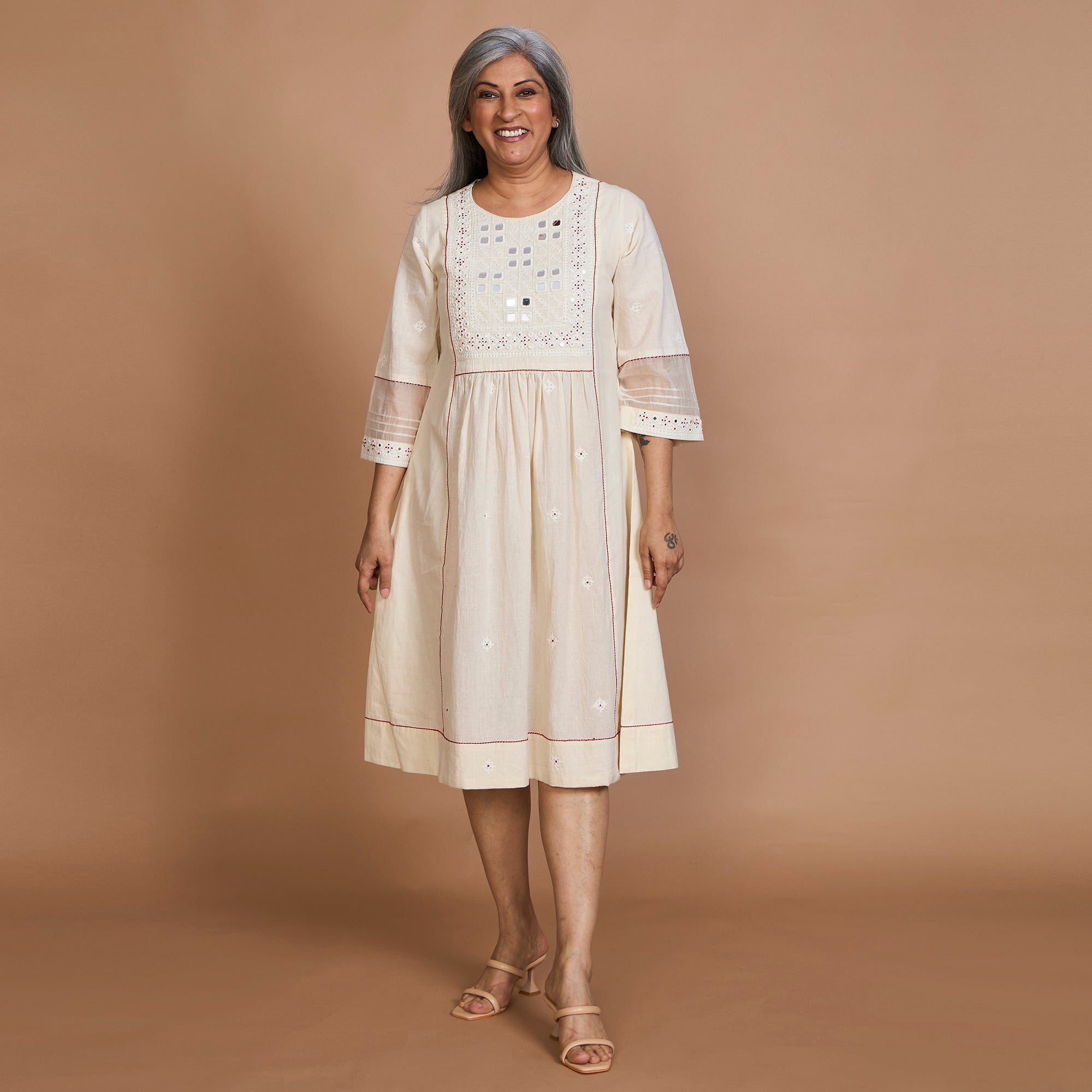 Aaloka Mirrorwork Dress