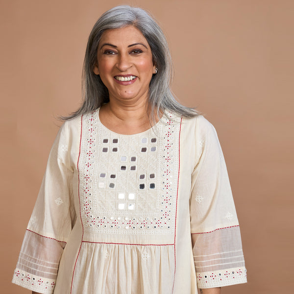 Aaloka Mirrorwork Dress