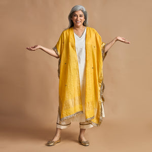 ANAM Dupatta Cape - Haldi Yellow (LAST PIECES)