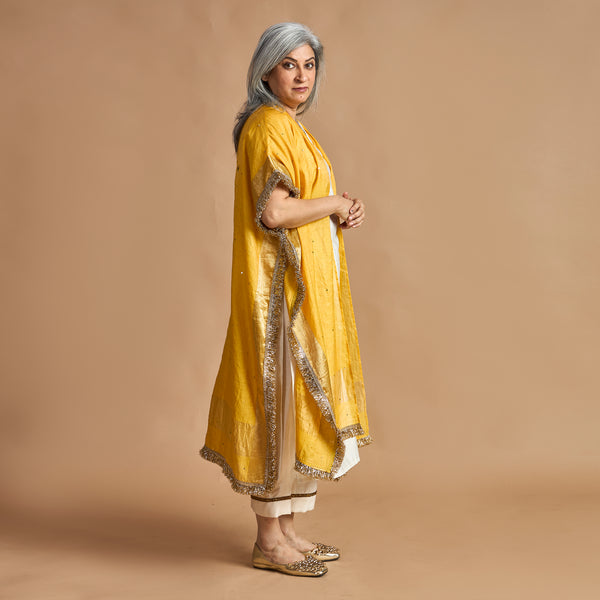 ANAM Dupatta Cape - Haldi Yellow (LAST PIECES)