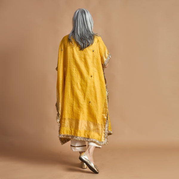 ANAM Dupatta Cape - Haldi Yellow (LAST PIECES)