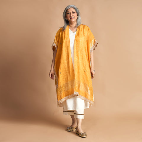 ANAM Dupatta Cape - Marmalade (LAST PIECE)