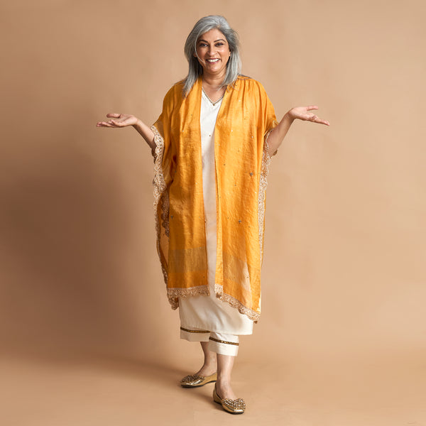 ANAM Dupatta Cape - Marmalade (LAST PIECE)