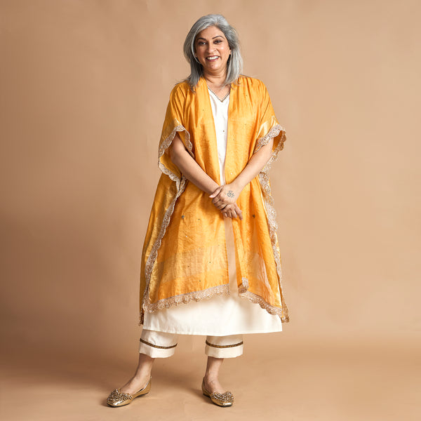 ANAM Dupatta Cape - Marmalade (LAST PIECE)