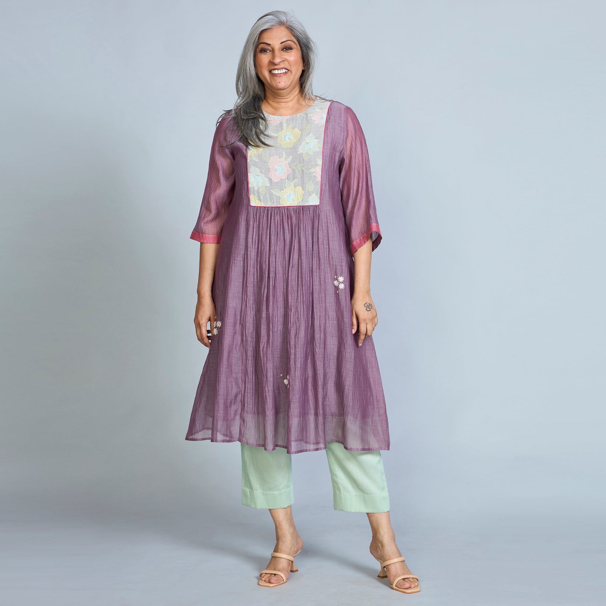 Aaloka Tunic Set - Black Currant (LAST PIECES)