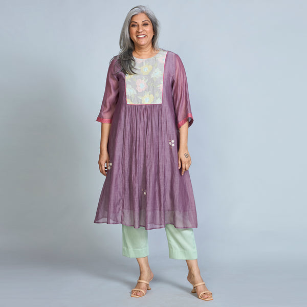 Aaloka Tunic Set - Black Currant (LAST PIECES)