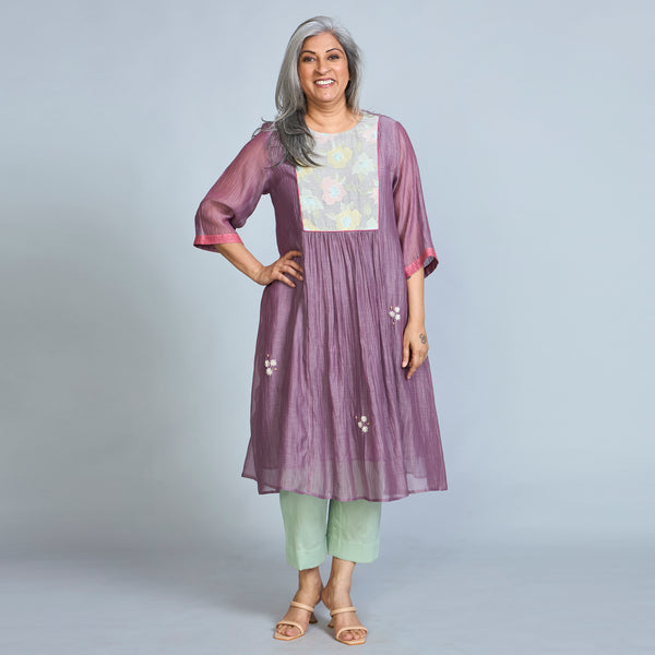 Aaloka Tunic Set - Black Currant (LAST PIECES)