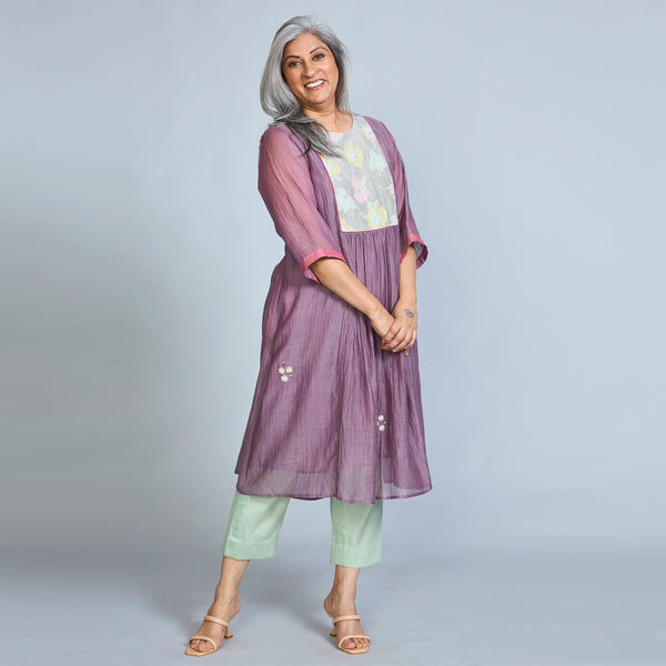 Aaloka Tunic Set - Black Currant (LAST PIECES)