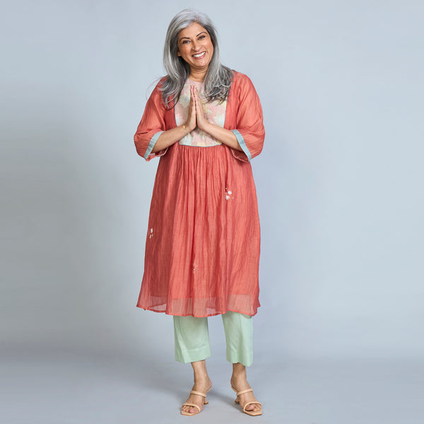 Aaloka Tunic Set - Coral (LAST PIECES)