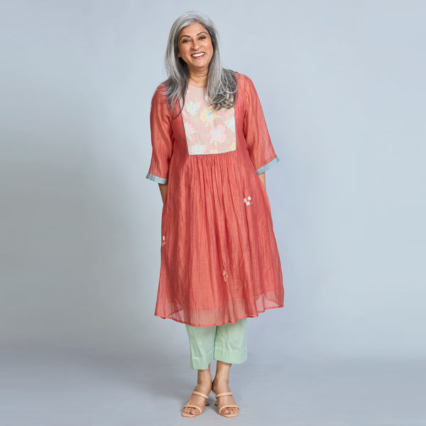 Aaloka Tunic Set - Coral (LAST PIECES)