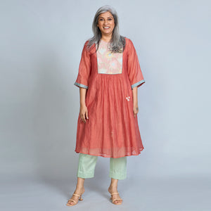 Aaloka Tunic Set - Coral (LAST PIECES)