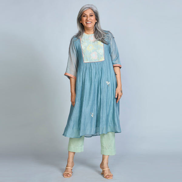 Aaloka Tunic Set - Blue (LAST PIECE)