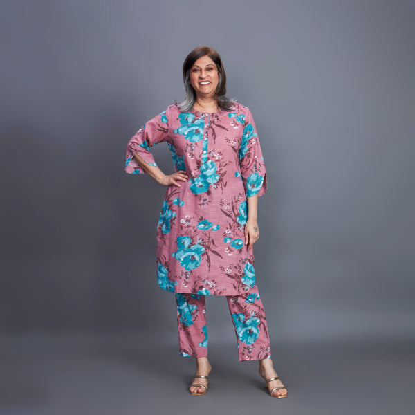 AARNA Tunic Set - Dusty Rose (PROMO)