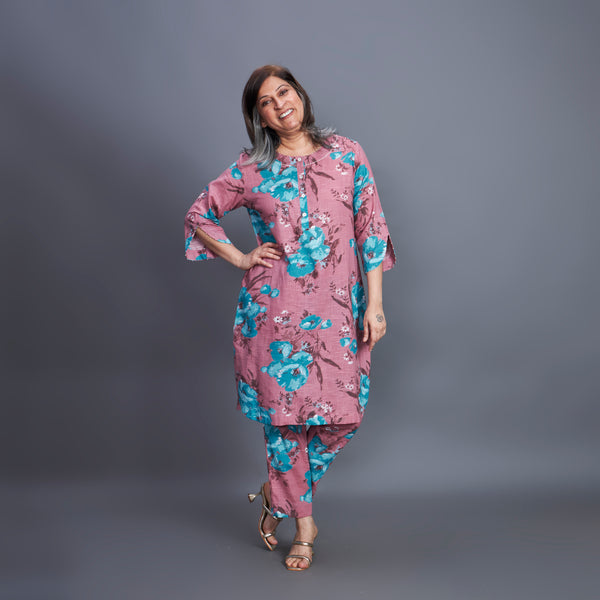 AARNA Tunic Set - Dusty Rose (PROMO)