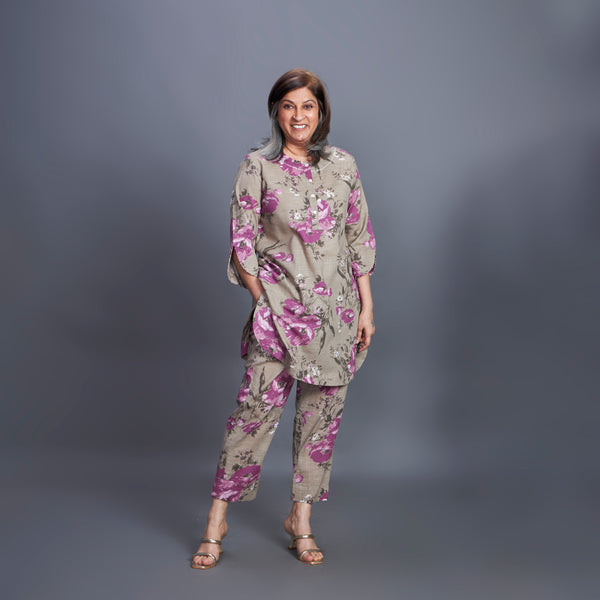 AARNA Tunic Set - Fawn Brown