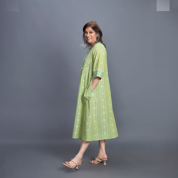 AAROHI Pin Tucked Tunic - Tender Green