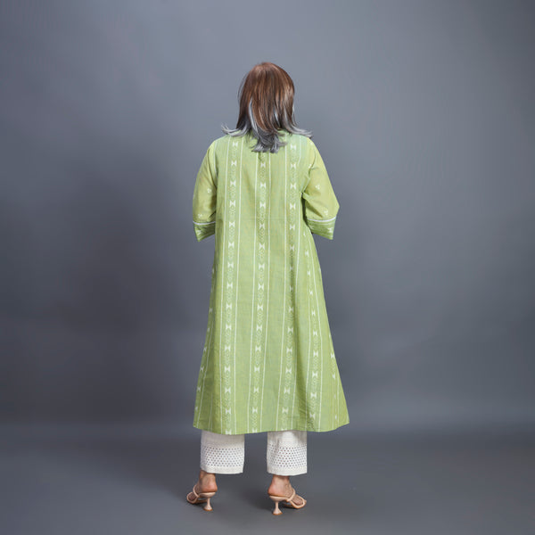 AAROHI Pin Tucked Tunic - Tender Green