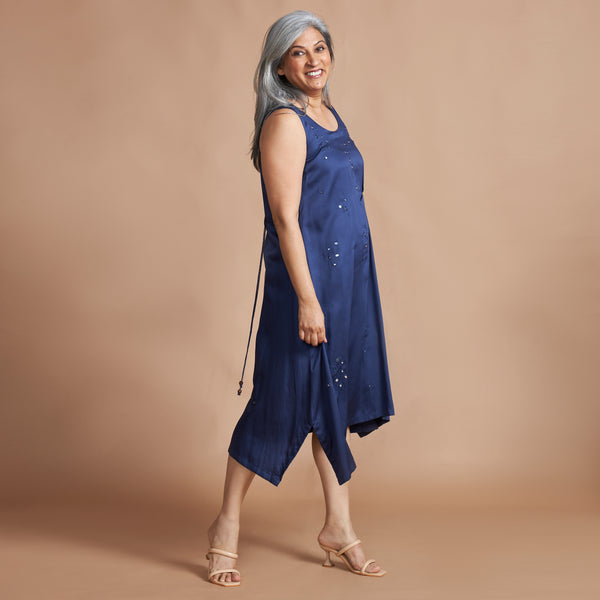 AKKI Midi Dress - Navy Blue