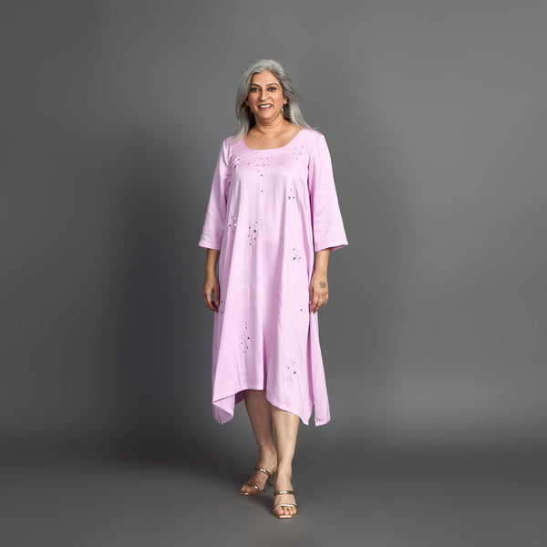 AKKI Midi Dress - Lilac Satin (LAST PIECES)