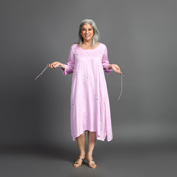 AKKI Midi Dress - Lilac Satin (LAST PIECES)