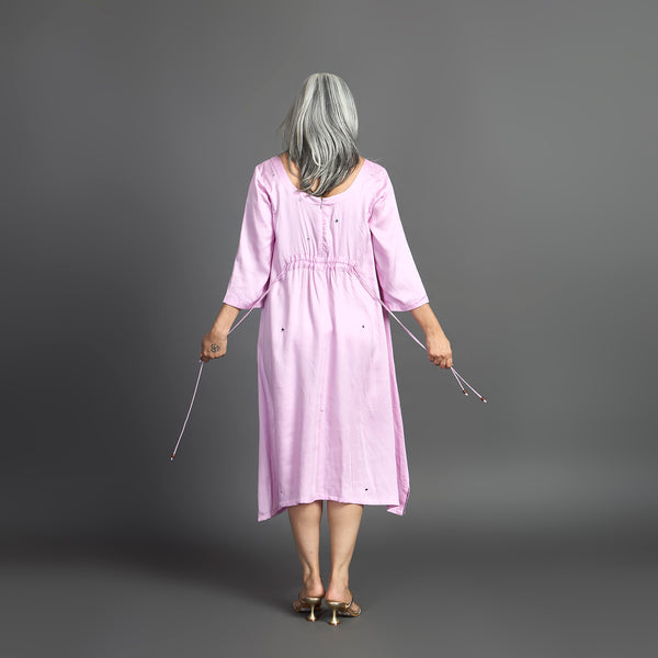 AKKI Midi Dress - Lilac Satin (LAST PIECES)