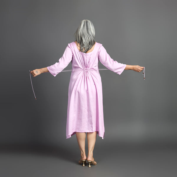 AKKI Midi Dress - Lilac Satin (LAST PIECES)