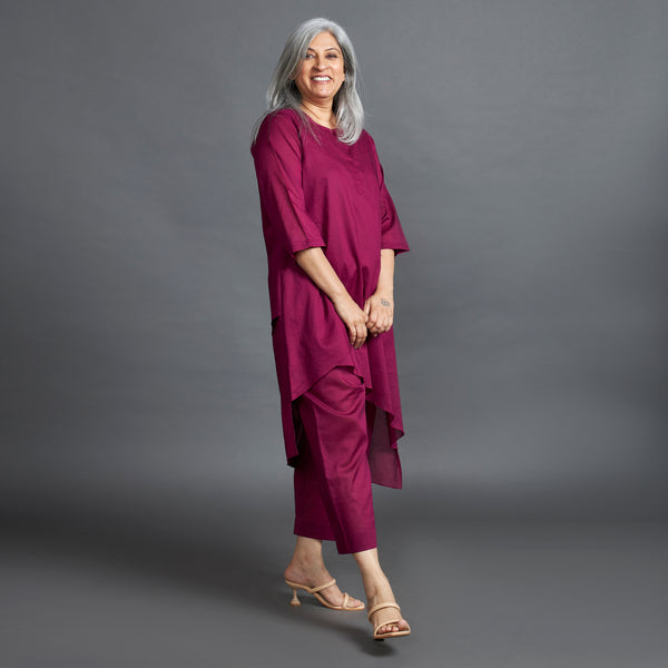 ANAHITA Tunic Set - Magenta (LAST PIECE)