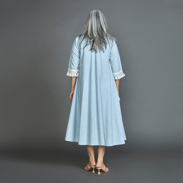 AMAL Bias Dress - Light Blue Chambray (SOLD OUT)