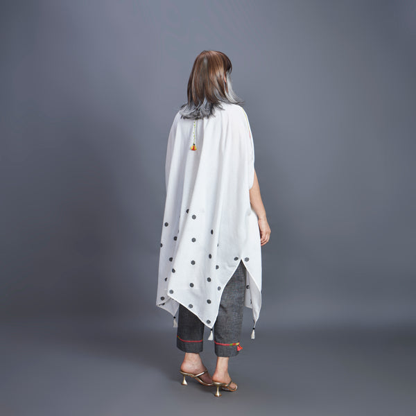 ANANTA Kaftan Set - Ivory Grey Dots (PROMO)