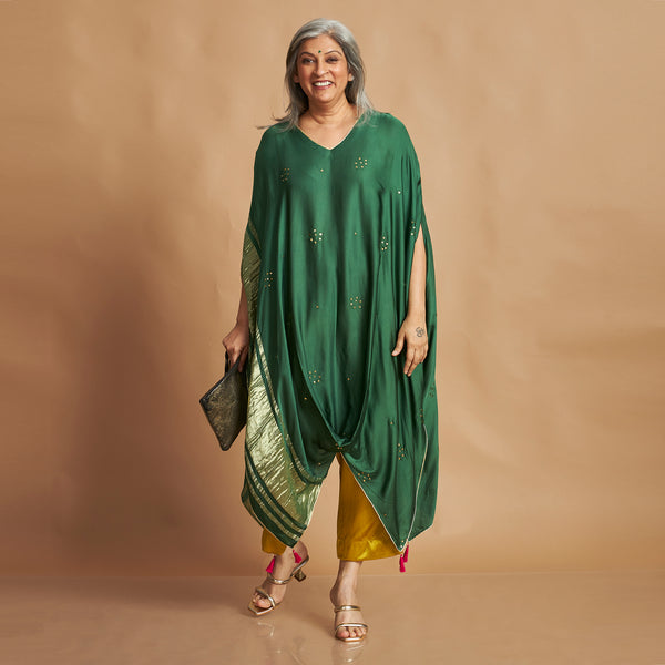 ANANTA Kaftan Set - Bottle Green (SOLD OUT)