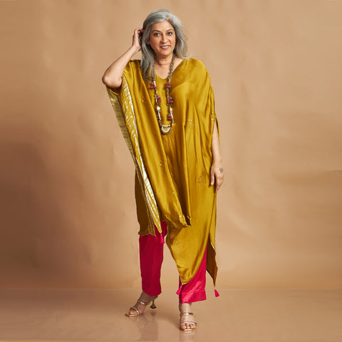 ANANTA Kaftan Set - Yellow Ochre (LAST PIECE)