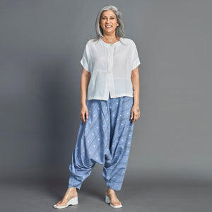 ANZU Dhoti Pants - Blue chambray cotton (LAST PIECES)