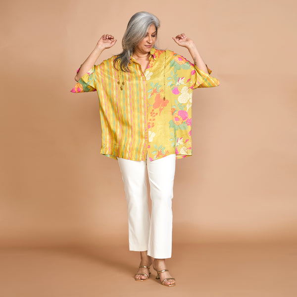 KARMA Oversize Shirt - Lemon Floral (LAST PIECES)