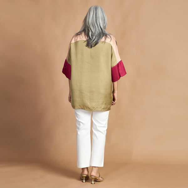 GIN Oversize Shirt - Autumn Rose