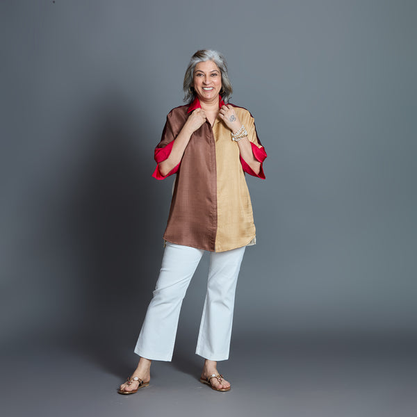 GIN Oversize shirt - Chettinad Spice