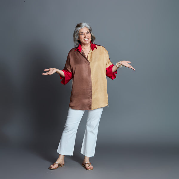 GIN Oversize shirt - Chettinad Spice