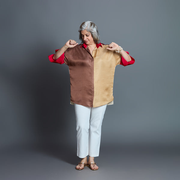 GIN Oversize shirt - Chettinad Spice