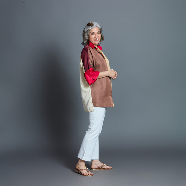GIN Oversize shirt - Chettinad Spice